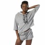 Felpa con Cappuccio Donna Reebok Wor Grigio scuro