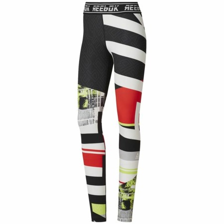 Leggings Sportivo da Donna Reebok Wor Engineered Nero