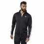 Giacca Sportiva da Uomo Reebok Essentials Linear Logo Nero