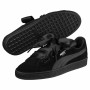 Scarpe Casual da Donna Puma Suede Heart Ep Nero