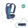 Zaino Porta bambino Badabulle Easy & Go 15 kg Azzurro Ergonomico 0-4 Anni