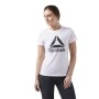 Maglia a Maniche Corte Donna Reebok Wor CS Graphic Tee Bianco