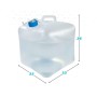 Bottiglia d'acqua Aktive Polietilene 10 L 22 x 26 x 22 cm (12 Unità)