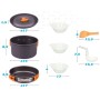 Set da Cucina Aktive Alluminio Plastica 16 x 8,9 x 16 cm (4 Unità)