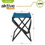 Sgabello Pieghevole Aktive Azzurro 32 x 45 x 27 cm (4 Unità)