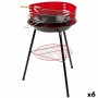 Barbecue Portatile Aktive Rosso Legno Ferro Ø 38 cm 37 x 61 x 45 cm