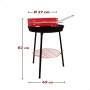 Barbecue Portatile Aktive Rosso Legno Ferro Ø 38 cm 37 x 61 x 45 cm