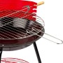 Barbecue Portatile Aktive Rosso Legno Ferro Ø 38 cm 37 x 61 x 45 cm