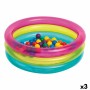 Piscina di Palline Intex 86 x 25 x 86 cm (3 Unità)