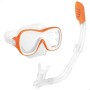 Occhialini da Snorkeling e Boccaglio Intex Wave Rider Arancio (6 Unità)