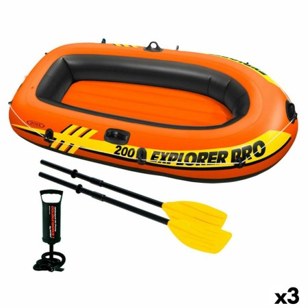 Barca Gonfiabile Intex Explorer Pro 200 3 Unità 196 x 33 x 102 cm