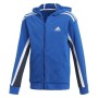 Felpa con Cappuccio Bambino Adidas B BOLD FZ HD Azzurro Per bambini