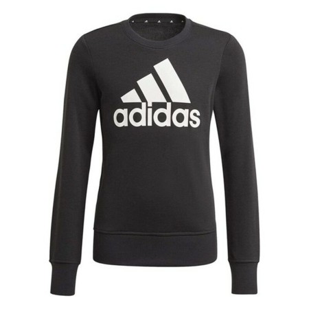 Felpa senza Cappuccio da Bambina G BL SWT Adidas GP0040 Nero Per bambini