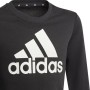 Felpa senza Cappuccio da Bambina G BL SWT Adidas GP0040 Nero Per bambini