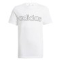 Maglia a Maniche Corte per Bambini Adidas B LIN T GN4002 Bianco