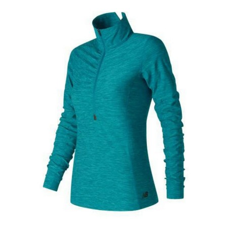 Maglia a Maniche Lunghe New Balance WT71102 Verde