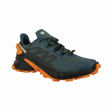 Scarpe Sportive Salomon Supercross 4 Montagna GORE-TEX Grigio scuro Arancio Uomo