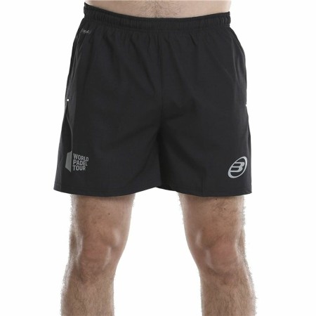 Pantaloni Corti Sportivi da Uomo Bullpadel Lunes Padel Nero