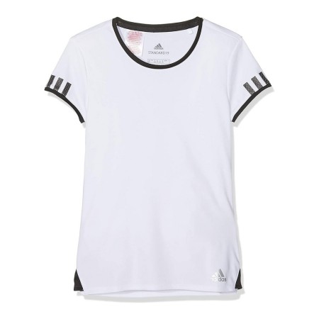 Maglia a Maniche Corte per Bambini Adidas CLUB TEE DU2464 Bianco Poliestere