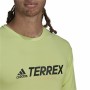 Camicia a Maniche Lunghe Uomo Adidas Terrex Primeblue Trail Verde limone