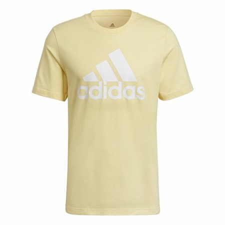 Maglia a Maniche Corte Uomo Adidas Essentials Big Logo Dorato