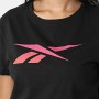 Maglia a Maniche Corte Donna Reebok Vector Graphic Nero