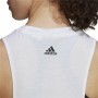 Maglia Smanicata da Donna Adidas AEROREADY Racerback Bianco