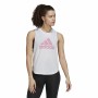 Maglia Smanicata da Donna Adidas AEROREADY Racerback Bianco