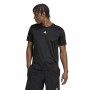 Maglia a Maniche Corte Uomo Adidas Aeroready HIIT Back Nero