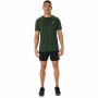 Maglia a Maniche Corte Uomo Asics Core Ss Top Hombre Verde