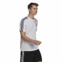 Maglia Adidas Aeroready D2M Sport 3 Bandas Bianco