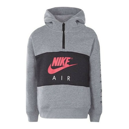 Felpa con Cappuccio Bambino Nike 342S-GEH Grigio