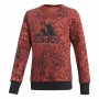 Felpa senza Cappuccio da Bambina Adidas YG Crew Rosso