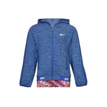 Felpa con Cappuccio da Bambina Nike 937-B8Y Azzurro