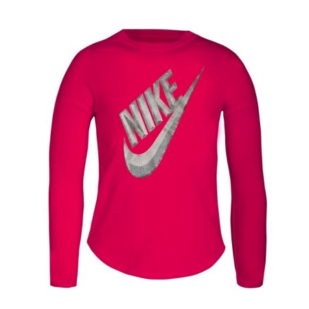 Maglia a Maniche Lunghe per Bambini Nike C489S-A4Y Rosa