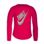 Maglia a Maniche Lunghe per Bambini Nike C489S-A4Y Rosa