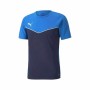 Maglia a Maniche Corte per Bambini Puma Individual Rise Blue Azzurro