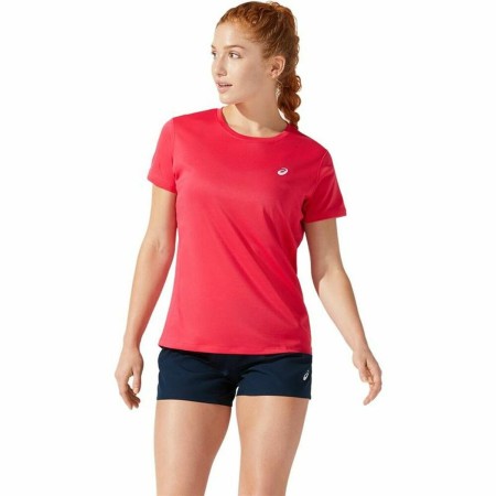 Maglia a Maniche Corte Donna Asics Core Rosso Cremisi