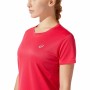 Maglia a Maniche Corte Donna Asics Core Rosso Cremisi