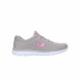 Scarpe Sportive da Donna Skechers Mesh Bungee Slip-On Beige