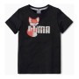 Maglia a Maniche Corte per Bambini Puma ANIMALS TEE 583348 01 37 27 Nero