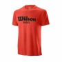 Maglia a Maniche Corte Uomo Wilson Script Rosso