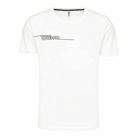 Maglia Sportiva a Maniche Corte Wilson Team II Teach Bianco