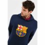 Felpa con Cappuccio Uomo F.C. Barcelona Blu Marino