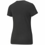 Maglia Sportiva a Maniche Corte Puma Essentials+ Embroidery Nero