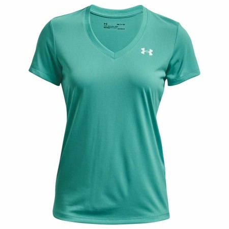 Maglia a Maniche Corte Donna Under Armour Tech SSV Solid Acquamarina