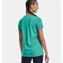 Maglia a Maniche Corte Donna Under Armour Tech SSV Solid Acquamarina