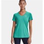 Maglia a Maniche Corte Donna Under Armour Tech SSV Solid Acquamarina