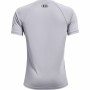 Maglia a Maniche Corte per Bambini Under Armour Tech Big Logo Grigio