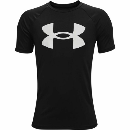 Maglia a Maniche Corte per Bambini Under Armour Tech Big Logo Nero